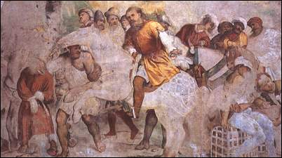 Parte di affresco del Palazzo di Nicol&ograve; Orsini a Ghedi