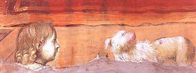  Particolare di "Madonna col bambino in trono, santi e donatori"